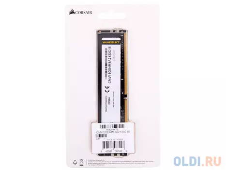 Оперативная память Corsair CMV16GX4M1A2133C15 DIMM 16Gb DDR4 2133MHz