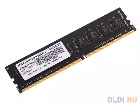 Оперативная память для компьютера Patriot Signature DIMM 4Gb DDR4 2133 MHz PSD44G213381