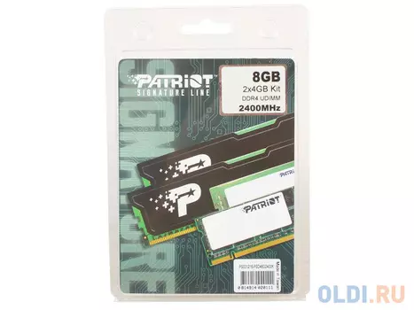 Оперативная память для компьютера Patriot PSD48G2400K DIMM 8Gb DDR4 2400MHz