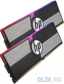 Память DDR 4 DIMM 16Gb (8Gbx2) PC28800, 3600Mhz, 18-22-22-42, HP V10 RGB 48U53AA#ABB с радиатором