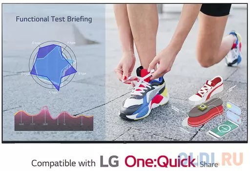 Панель 85" LG 86UL3J-B черный 3840x2160 120 Гц Wi-Fi 3 х HDMI 2 х USB RJ-45 RS-232C