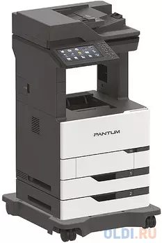 Pantum BM7800FDN, Mono laser, A4, 52 ppm (max 300000 p/mon), 1.2 GHz, 1200x1200 dpi, 2048 MB RAM, Duplex, paper tray 2*550 pages, USB, LAN, start. car