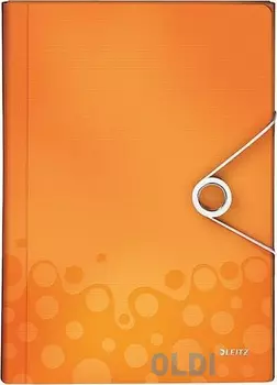 Папка для проектов Leitz Wow А4, до 250 листов,6 отделений,полипропилен, оранжевый 45890044