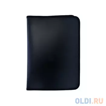 Папка для тетрадей ф.А5, SPONSOR, молн с 3-х стор., черная