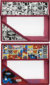 Папка для тетрадей на липучке ACTION! DC COMICS, ф.А5, мат. лам., 2 дизайна