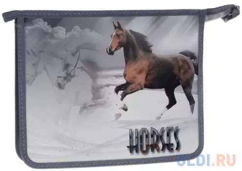 Папка для тетрадей на молнии ACTION! ЛОШАДИ