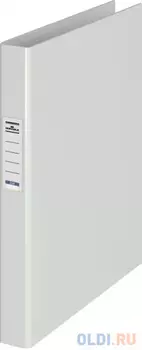 Папка-файл на 2 кольцах, белая, PVC, 35 мм, диаметр 20мм