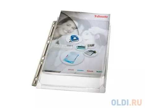 Папка-карман Leitz расширяющийся с металлической перфорацией 3шт 47553003