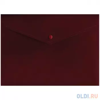 Папка-конверт с кнопкой, красный, A4 IPF371/RD
