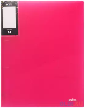 Папка на 2 кольцах COLOURPLAY Light, ф.A4, 0.6мм, прозрачная, сиреневая