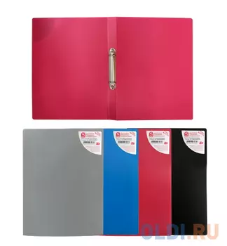 Папка на 2 кольцах, ф.А5, цвет: ассорти