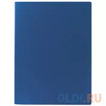 Папка на 2 кольцах STAFF, 21 мм, синяя, до 120 листов, 0,5 мм, 225716
