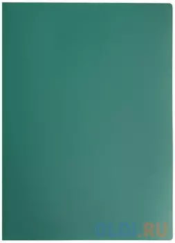 Папка на 2 кольцах STAFF, 40 мм, зеленая, до 300 листов, 0,5 мм, 225723