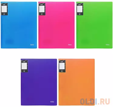 Папка на 4 кольцах COLOURPLAY Light, ф.A4, 0.6мм, прозрачная, сиреневая