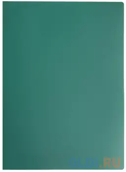 Папка на 4 кольцах STAFF, 25 мм, зеленая, до 170 листов, 0,5 мм, 225727