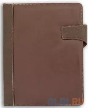 Папка на магните,с блокнотом,кожзам,коричневая,разм.32 х 24 см
