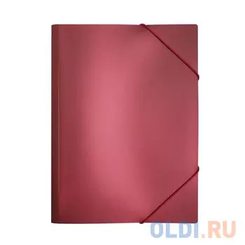 Папка на резинках METALLIC, красная IPF311C/RD