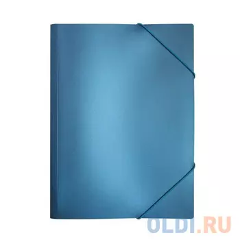 Папка на резинках METALLIC, синяя IPF311C/BU