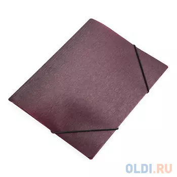 Папка на резинках SIMPLE, ф.А5, бордовый, материал PP, плотность 600 мкр