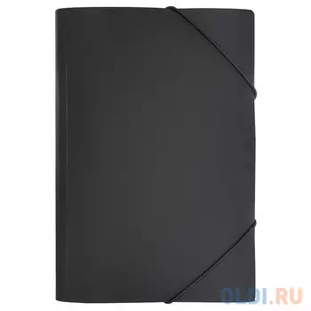 Папка на резинках SIMPLE, ф.А5, черный, материал PP, плотность 600 мкр