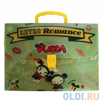 Папка-портфель Action! Pucca, 0,7мм, А4, ассорти (в разборе) PU-AEF315