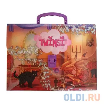 Папка-портфель Action! Twinsi 0,7мм, А4, ассорти (в разборе) TEF315