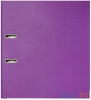 Папка-регистратор 80 мм, PVC двухсторонняя, фиолетовая, с металлической окантовкой