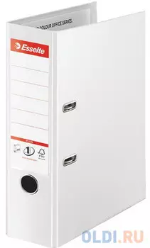 Папка-регистратор ESSELTE "VIVIDA Plus", А4+, с двухсторонним покрытием из пластика, 80 мм, белая, 624075