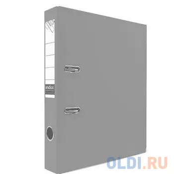 Папка-регистратор с покрытием PVC и металлической окантовкой, 50 мм, А4, серая IND 5/30 PVC NEW СЕР