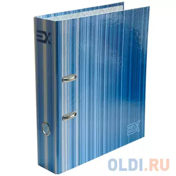 Папка-регистратор с принтом EXTRA, из ламинированного картона, 80 мм, А4, синяя