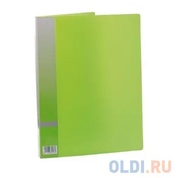 Папка с прижимным механизмом, ф. А4, цвет зеленый, материал полипропилен, вместимость 120 листов 0410-0015-04