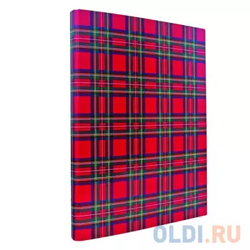 Папка с прижимным механизмом ламинированная, шотландка IND PR ШОТ