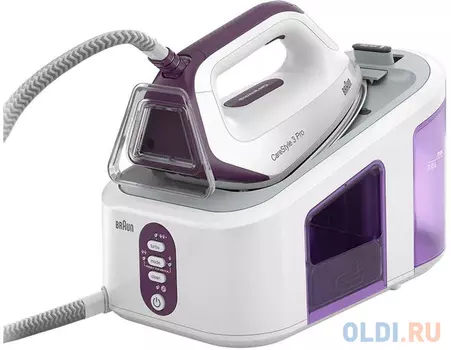 Парогенератор Braun IS3155VI SS 2400Вт белый фиолетовый