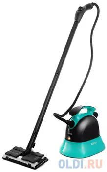 Пароочиститель напольный Kitfort КТ-9102-3 черный/бирюзовый