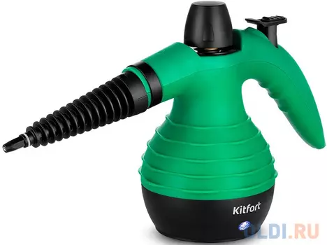 Пароочиститель ручной Kitfort КТ-9193-2 1050Вт черный/зеленый