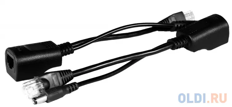 Пассивный комплект Osnovo PPK-11 инжектор + сплиттер для передачи PoE по кабелю Cat 5e