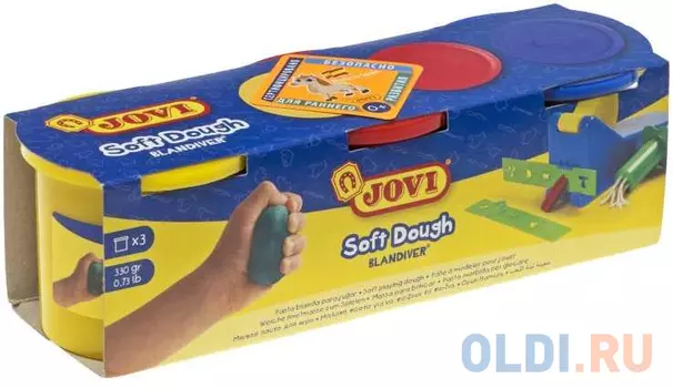 Паста для лепки и моделирования JOVI 403 3 цв*110 гр