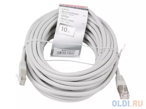 Патч-корд 5E категории Hama H-30590 STP 10м