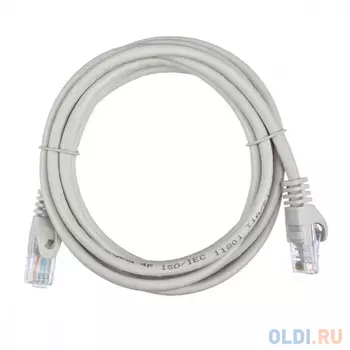Патч-корд ACD-LPU5E-20A [ACD-LPU5E-20A] Cat5e UTP 24AWG 4Pair, 7/0.18мм CCA Серый,2.0м, (741500)