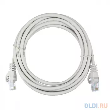 Патч-корд ACD-LPU5E-30A [ACD-LPU5E-30A] Cat5e UTP 24AWG 4Pair, 7/0.18мм CCA Серый, 3.0м (741555)