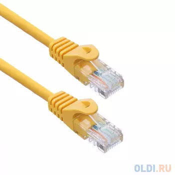 Патч-корд ACD-LPU5E-50Y [ACD-LPU5E-50Y] Cat5e UTP 24AWG 4Pair, 7/0.18мм CCA Желтый, 5.0м, (741623)