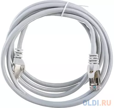 Патч-корд FTP Cablexpert PP6-2M кат.6, 2м, литой, многожильный (серый) (045377)