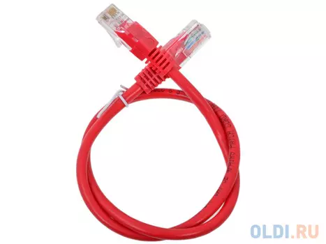 Патч-корд литой Neomax NM13001-005R UTP 0.5м, кат. 5е - красный
