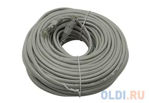 Патч-корд литой TV-COM многожильный UTP кат.5е 30м серый