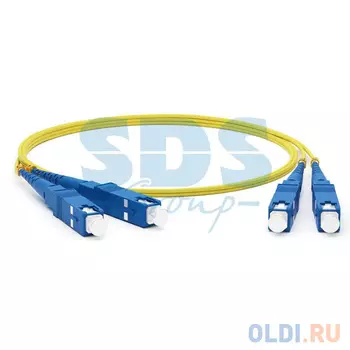 Патч-корд оптический соединительный (SM), 9/125 (OS2), SC/UPC-SC/UPC, (Duplex), LSZH, 2м