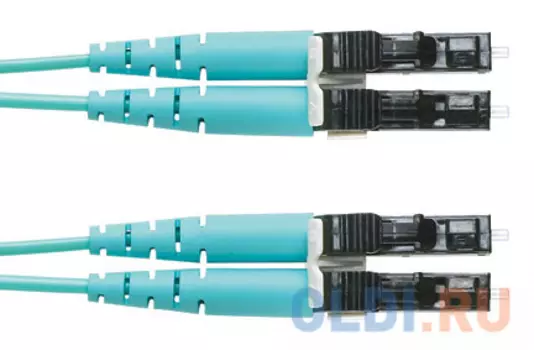 Патч-корд Panduit FZ2ELLNLNSNM003 2x50/125 OM4 LC дуплекс-LC дуплекс 3м LSZH аквамарин