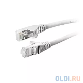 Патч-корд RJ45 - RJ45, 4 пары, FTP, категория 6, 3 м, серый, TWT