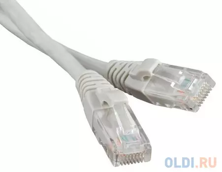 Патч-корд RJ45 - RJ45, 4 пары, FTP, категория 5е, 1.5 м, серый, TWT TWT-45-45-1.5/S-GY