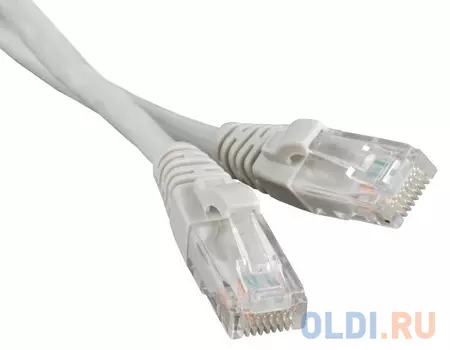 Патч-корд RJ45 - RJ45, 4 пары, UTP, категория 5е, 10 м, серый, LSZH, LANMASTER