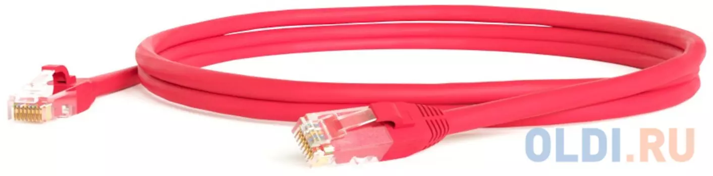 Патч-корд U/­UTP 6 категории 3м Hyperline PC-LPM-UTP-RJ45-RJ45-C6-3M-LSZH-RD красный